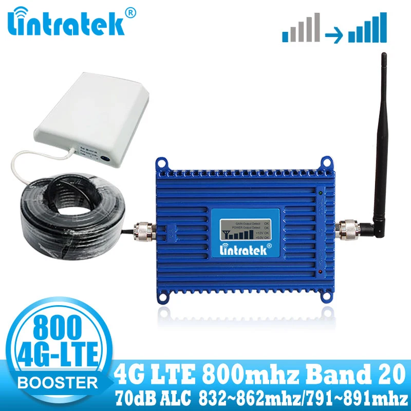 Усилитель сигнала мобильного телефона lintratek 4G LTE 800 МГц усилитель сотовой связи с