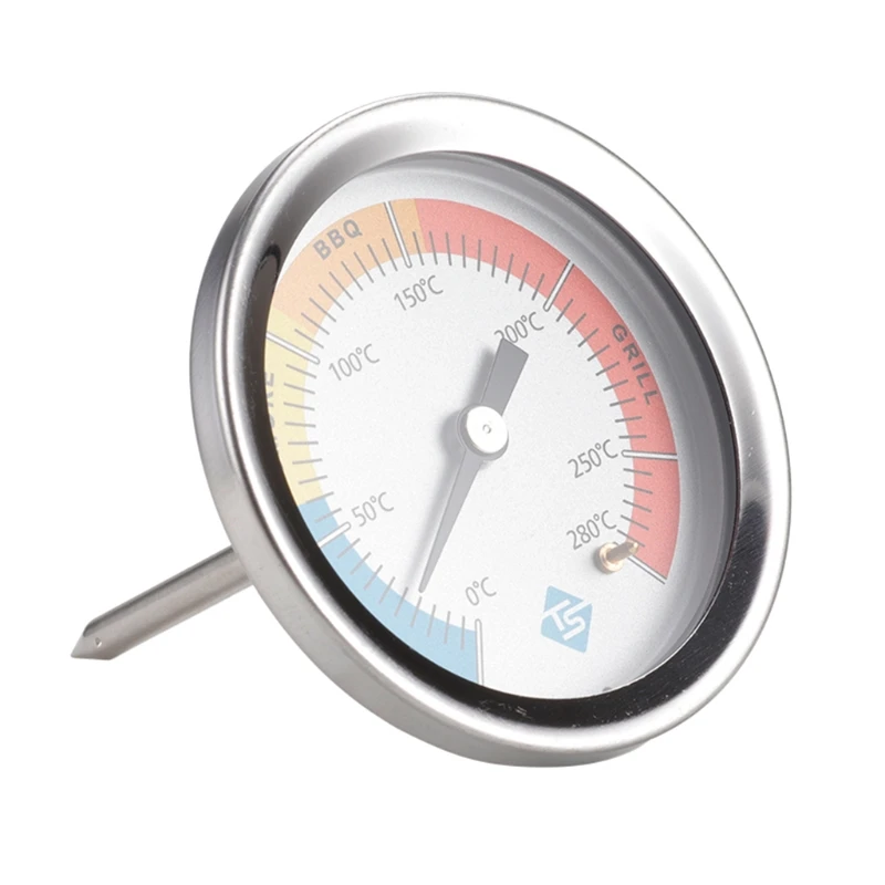 

Кухонный Термометр 0-280 ℃, из нержавеющей стали, для барбекю, барбекю, курильщика, духовки, термометр, инструменты для приготовления пищи F19B
