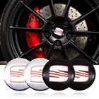 Наклейка на обод колеса, 56 мм, 4 шт., пылезащитный чехол для SEAT Leon Ibiza 6J 6L Alhambra Exeo Altea Arona Ateca