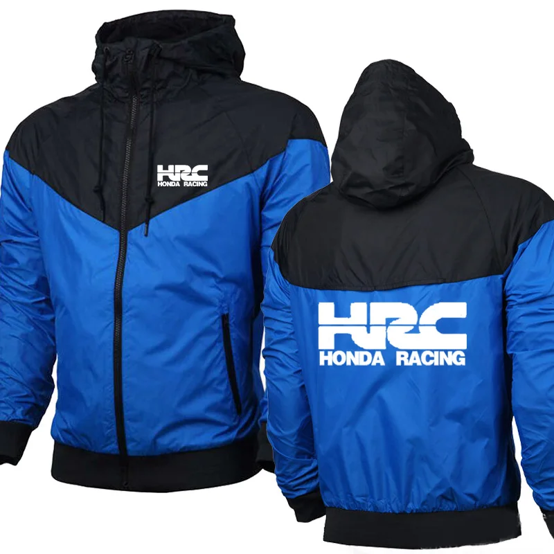 

New Black Hoodies Men HRC Car Logo Print Spring Autumn Casual Sweatshirt Mens zipper Jacket Sweatshirts Man Hoody o