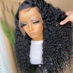 Preplucked Jet Black Color Long Looes Wave Lace Front Synthetic Wig For Black Women With Baby Hair Heat Temperature 180%Density Preplucked Jet Black Color Long Looes Wave Lace Front Synthetic Wig For Black Women With Baby Hair Heat Temperature 180%Density