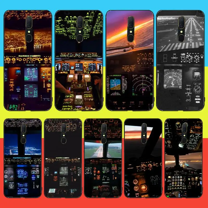 HPCHCJHM классный самолёт кабина самолета DIY Роскошная фотосессия для Oppo A5 A9 2020 Reno Z