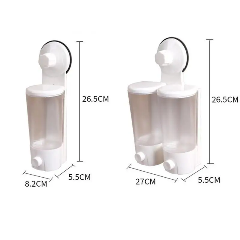 Диспенсер для жидкого мыла мощная присоска двухсторонний дозатор мытья