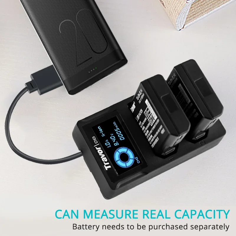 Зарядное устройство Travor литиевая батарея умное зарядное светодиодный дисплей USB