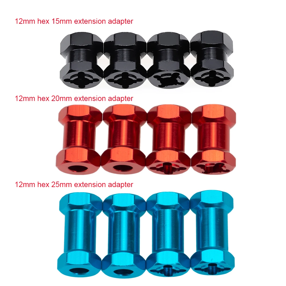 Шестигранная муфта адаптер привода ступицы колеса 12 мм удлинитель 15 20 25 для 1/10 RC