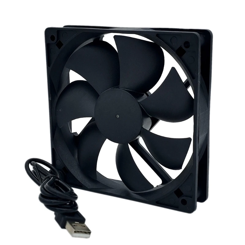 

High Speed DC Brushless Cooling Exhaust Fan 120mm DC 5 V 0.25A CPU Cooler 120x120x25mm 2p Connector Ball Bearing 2200RPM