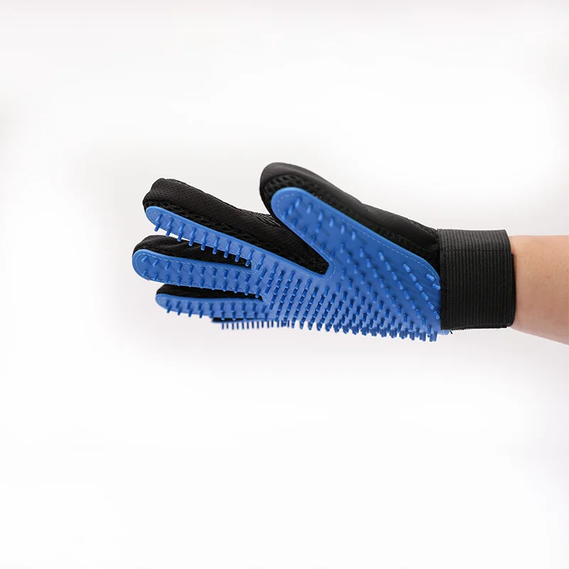 

CN Dog Pet Grooming Glove Silicone Cats Brush Comb Deshedding Hair Gloves Dogs Bath Cleaning Supplies Animal Combs