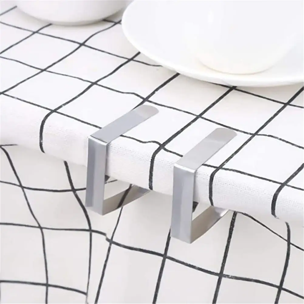 

8PCS Anti-Slip Tablecloth Clips Picnic Cover Clamps Metal Holder Stainless Steel Table Cloth Clip Wedding Table Cover Holder