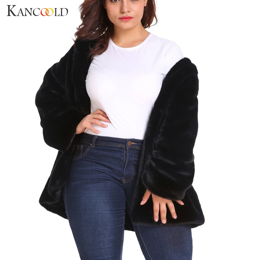 KANCOOLD пальто, зимняя теплая куртка большого размера, Короткая Повседневная Верхняя одежда из искусственного меха с капюшоном, парка, модные новые пальто и куртки для женщин 2019AUG20
