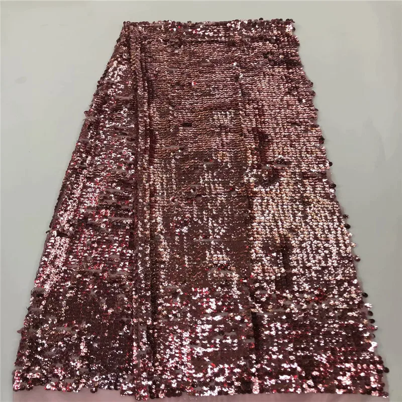 

NaXiu Latest Lace African Fabrics with Sequins High Quality Sequins Fabric for Nigerian Wedding Bridal Sequence Lace