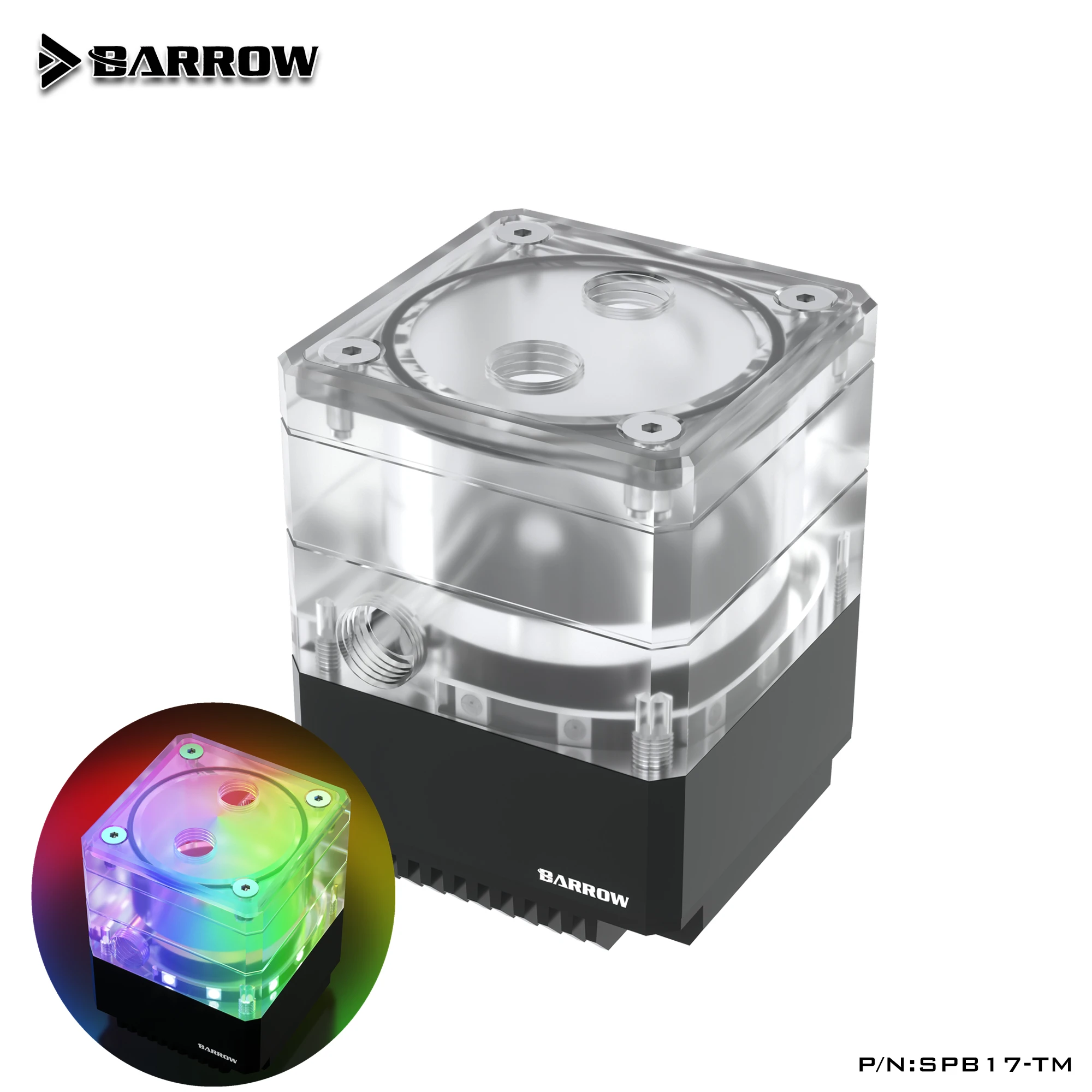 Barrow Mini DDC PWM насос для ITX Чехол 17 Вт металлический корпус Тип управления скоростью