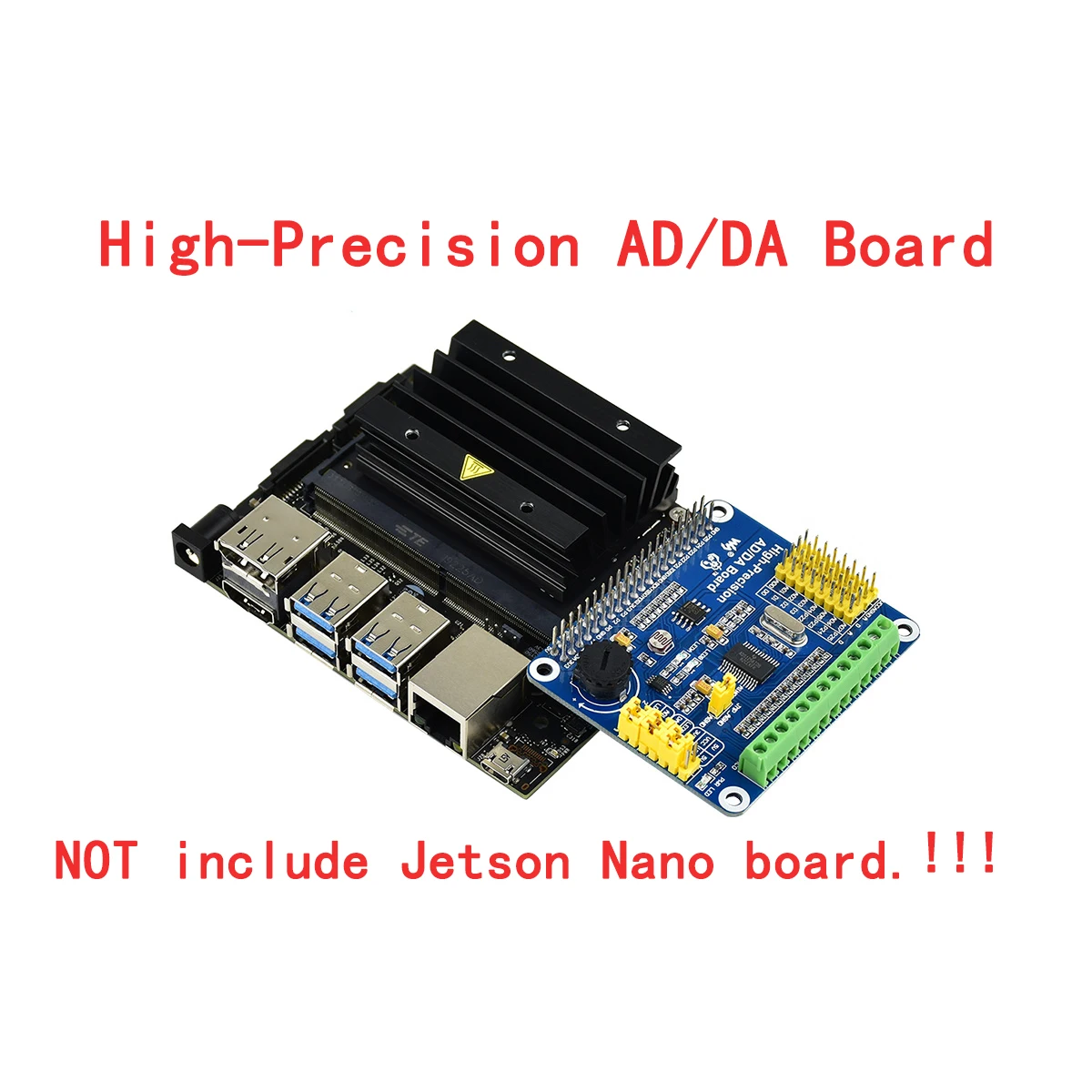 Высокоточный аналогово-цифровой модуль преобразователя ADC DAC аксессуары шляпа для NVIDIA Jetson комплект разработчика Nano B02 2 ГБ 4 ГБ