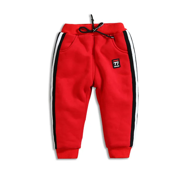 Boys Warm Pants Winter New Kids Casual Cotton Thicken Plus Velvet For Girls Children Sports Trousers 1-2-3-4-5 Years | Детская одежда и