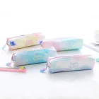 Пенал школьный с единорогом, кавайный чехол для карандаша акварелью, сумка, школьные принадлежности