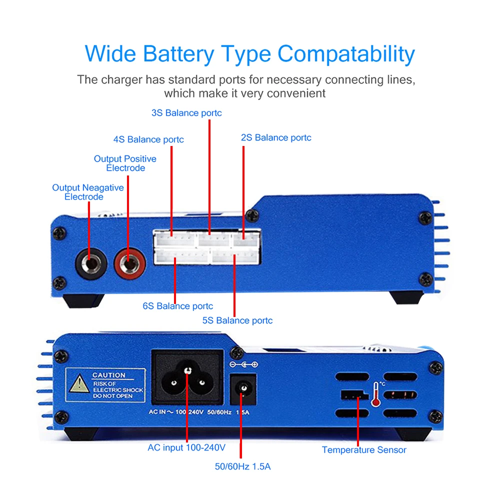 Зарядное устройство KEBIDU IMAX B6 AC 80 Вт B6AC Lipo NiMH зарядное с цифровым ЖК-экраном и