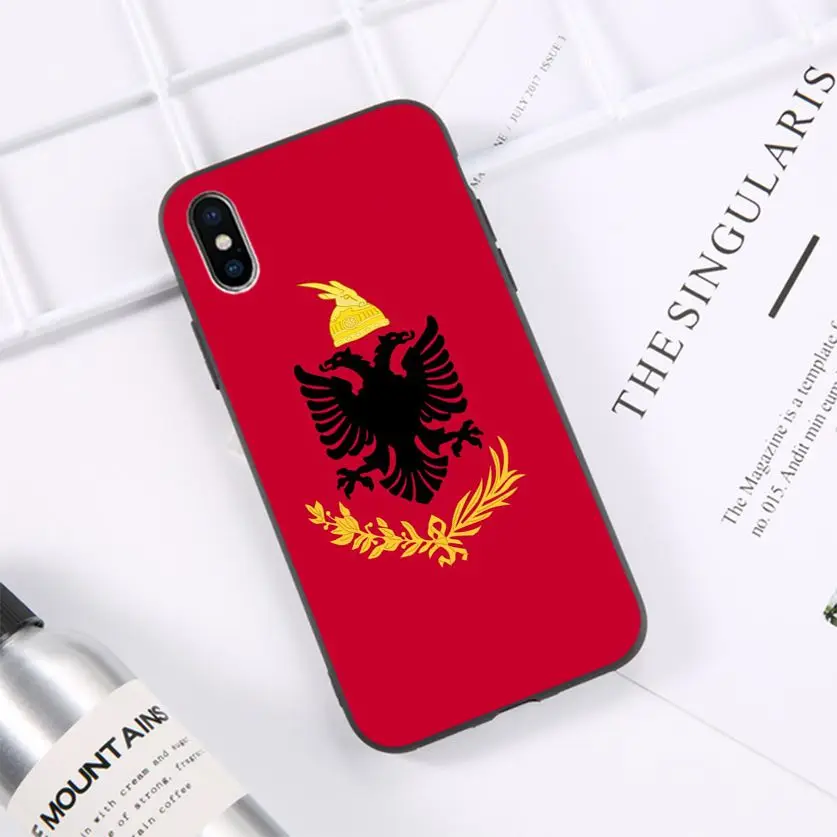

HTxian flag Emblem coat of arms Black TPU Soft Phone Case Cover for iPhone 11 pro XS MAX 8 7 6 6S Plus X 5 5S se 2020 XR case