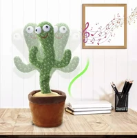 funny dancing plush toy cactus kawail cactus speak talk sound plushie doll novelty kaktus zabawka gift for kids
