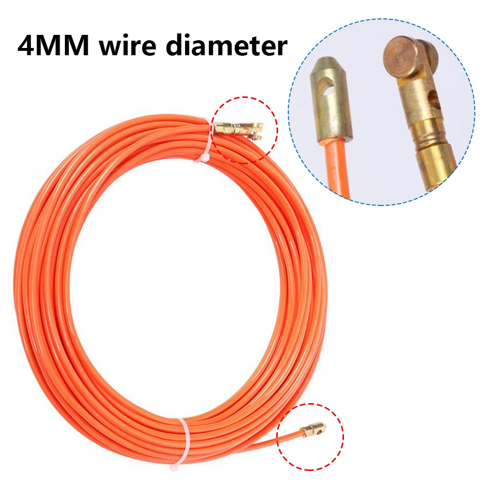 

Feet Fish Tape Wire Puller Through Wall Electrical FishTape Pull Push Kit Nylon Conduit Ducting Cable Threader Wire Guide Device