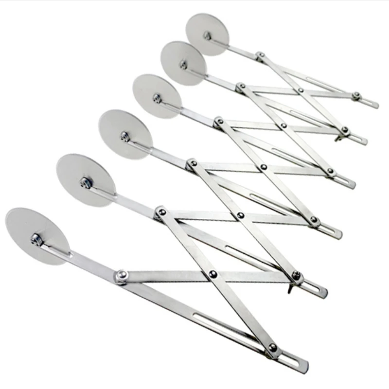 

Goldbaking Adjustable Dough Divider for Pastry Pizza Wheel Cutter Pasta Wheel Knife Stainless Steel Wheel Divider