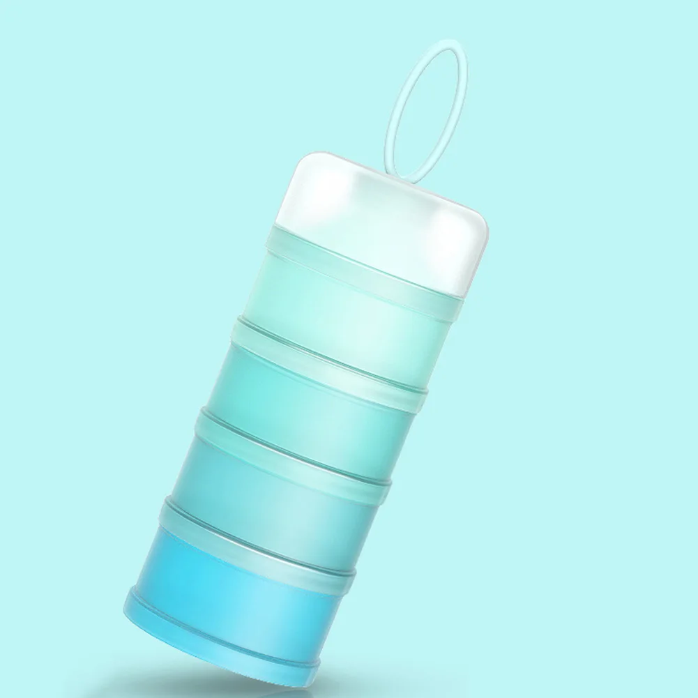 

4 Layers Snack Container Feeding Dispenser Sealing Milk Powder Box Portable Fruit Food Storage Infant PP Candy Baby Toddle Kids
