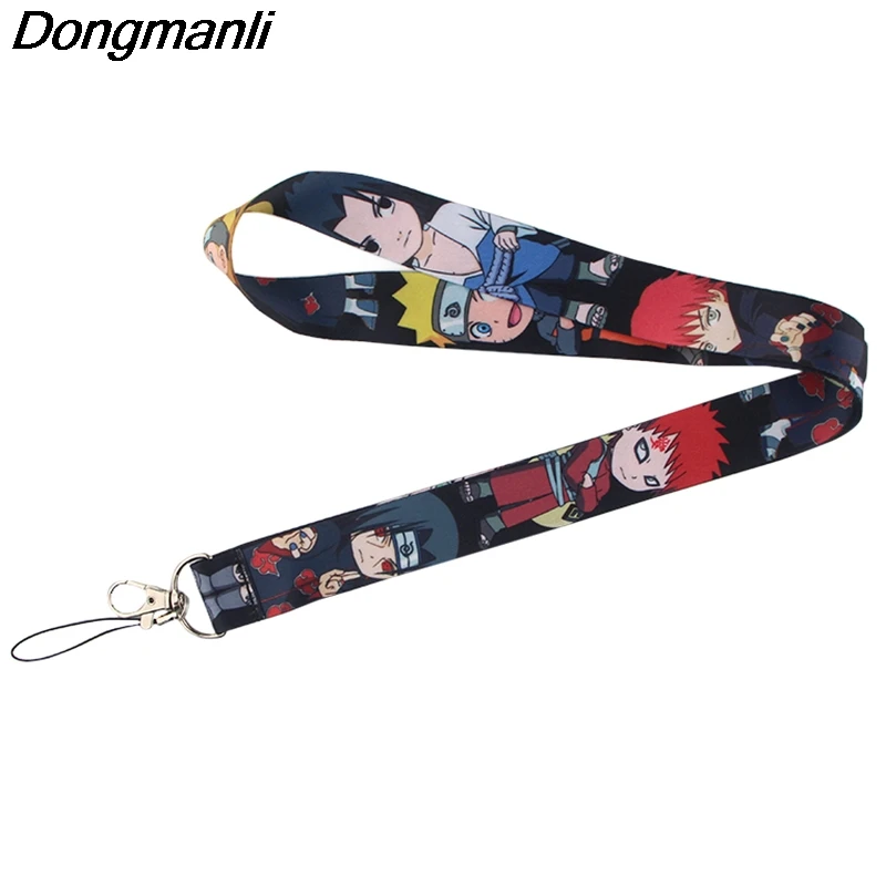 P3993 Dongmanli брелок с символикой Наруто Lanyards держатель удостоверения личности ID карта Пропуск Тренажерный зал мобильный бейдж держатель ключевой ремень
