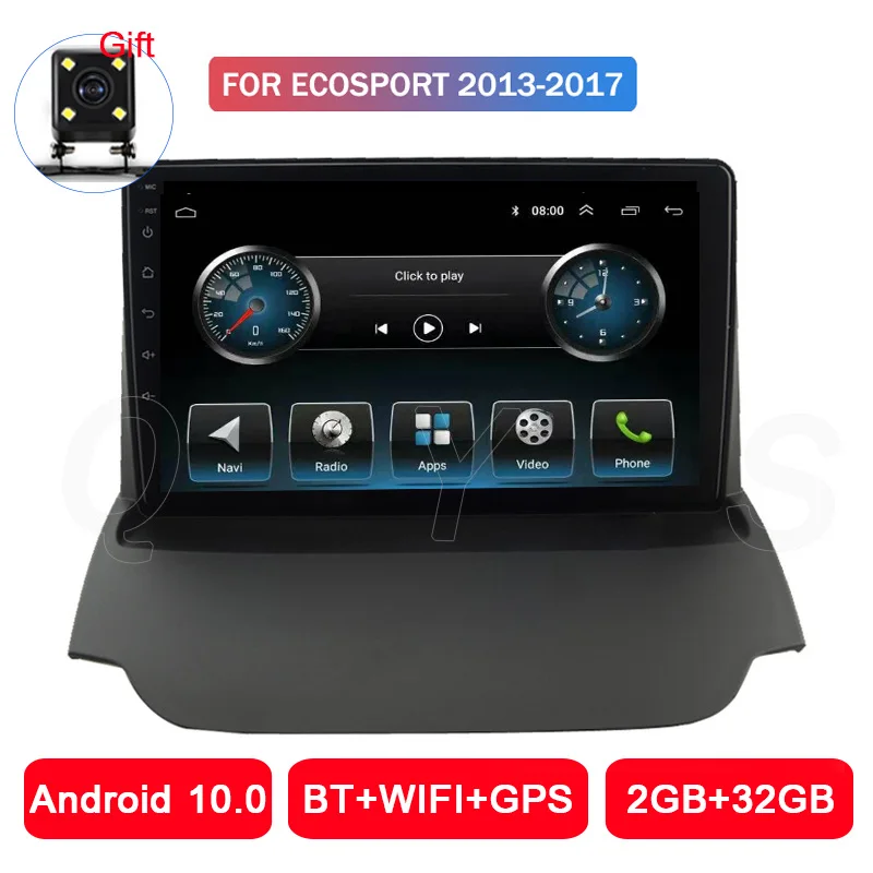 Автомагнитола на Android 10 0 мультимедийный проигрыватель для Ford Ecosport 2013 2014 2015 2016 2017 HD