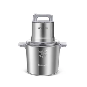 Коммерческая Мясорубка 12L, 1200 Вт, высокомощный блендер для мяса, домашний электрический блендер из нержавеющей стали для перца и чеснока