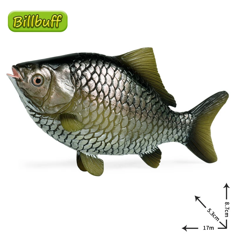 

New Simulation Ocean Animals PVC Crucian Models Action Figures Collection Miniature Cognition Educational Toys for children Gift