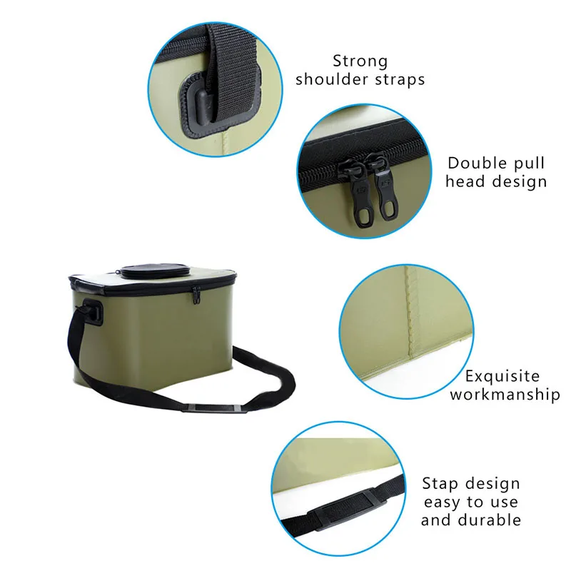 Портативная Рыболовная Сумка из ЭВА складная рыболовная ведро коробка для живой