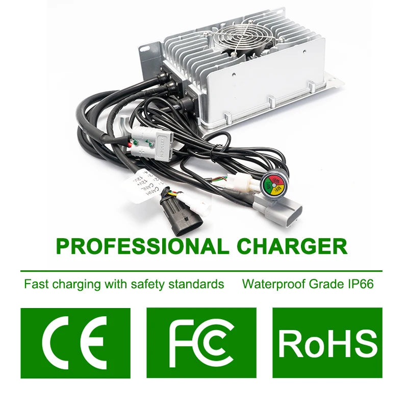 Fast Smart 1.5KW Charger For EV Car Motorcycle TC Can Protocol 24V 36V 48V 60V 72V 25A On Board Waterproof Portable | Электроника