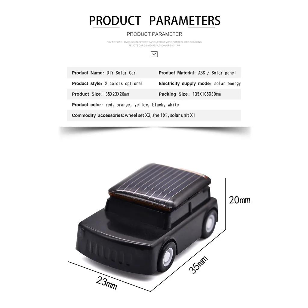 Дети DIY собрать солнечной энергии автомобиля науки образования Солнечной ed