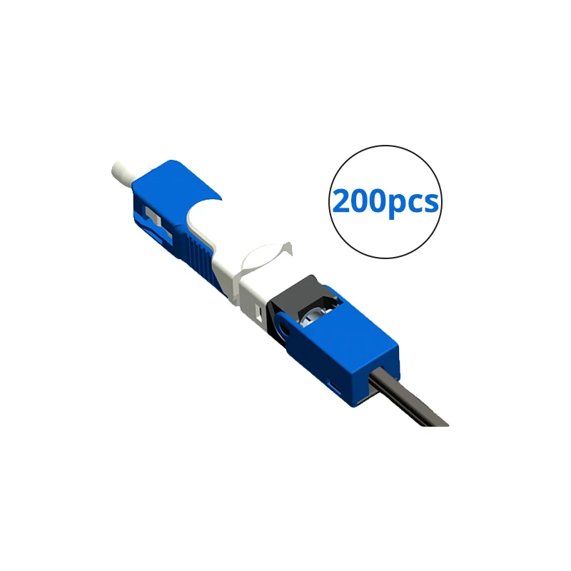 UPC 200PCS Шт./партия FTTH ESC250D SC APC Одномодовый волоконно-оптический новая модель оптический Быстрый разъем - Цвет: UPC 200PCS
