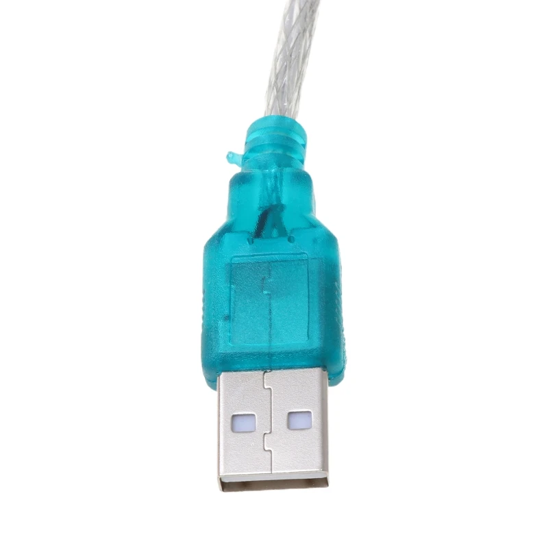 Черный Стандартный преобразователь USB в RS232 RS 232(DB9) с последовательным кабелем для