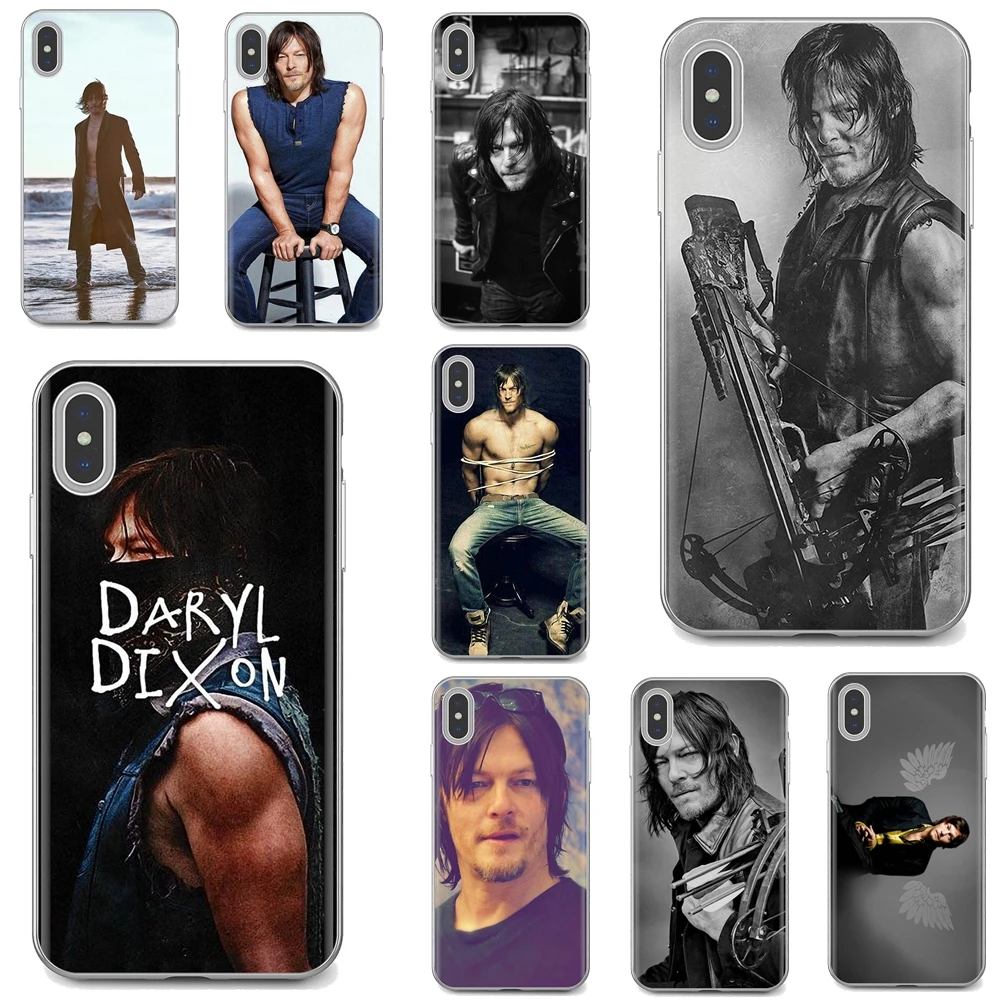 

For iPhone iPod Touch 11 12 Pro 4 4S 5 5S SE 5C 6 6S 7 8 X XR XS Plus Max 2020 Daryl dixon norman walking dead Silicone Case