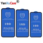 Закаленное стекло 10D для iPhone 13, 12, 11 Pro Max, XS, XR, X, 8, 7, 6, 6S Plus, полное покрытие, изогнутая Защита экрана для 13 Pro, 10 шт.