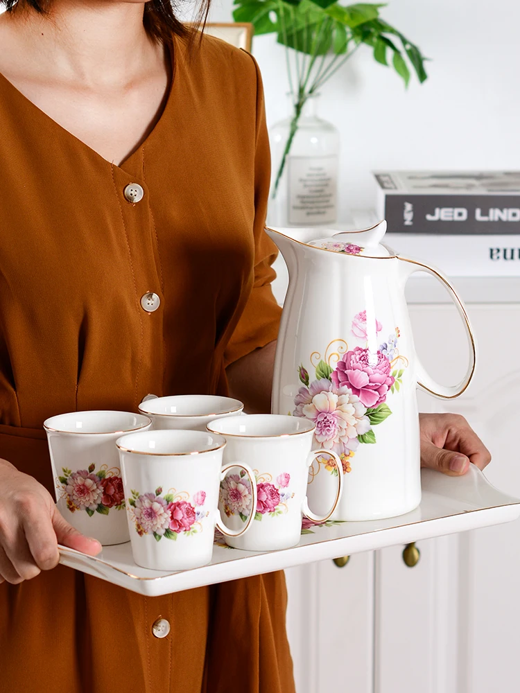 1.5L / 2L Керамика кувшины Бутылки для воды холодной чайник бутылка без взрыв