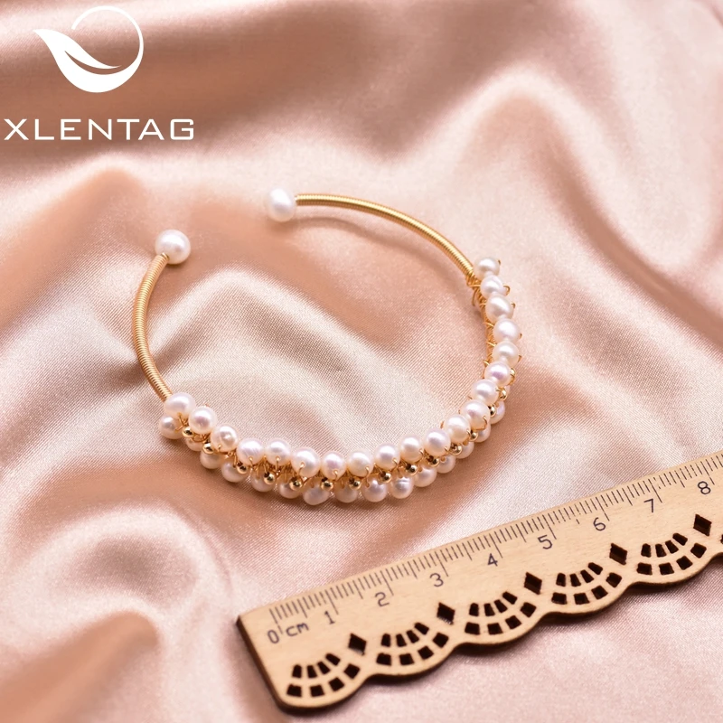 Браслет XlentAg женский с жемчужинами двухслойный ювелирный браслет в виде чакры