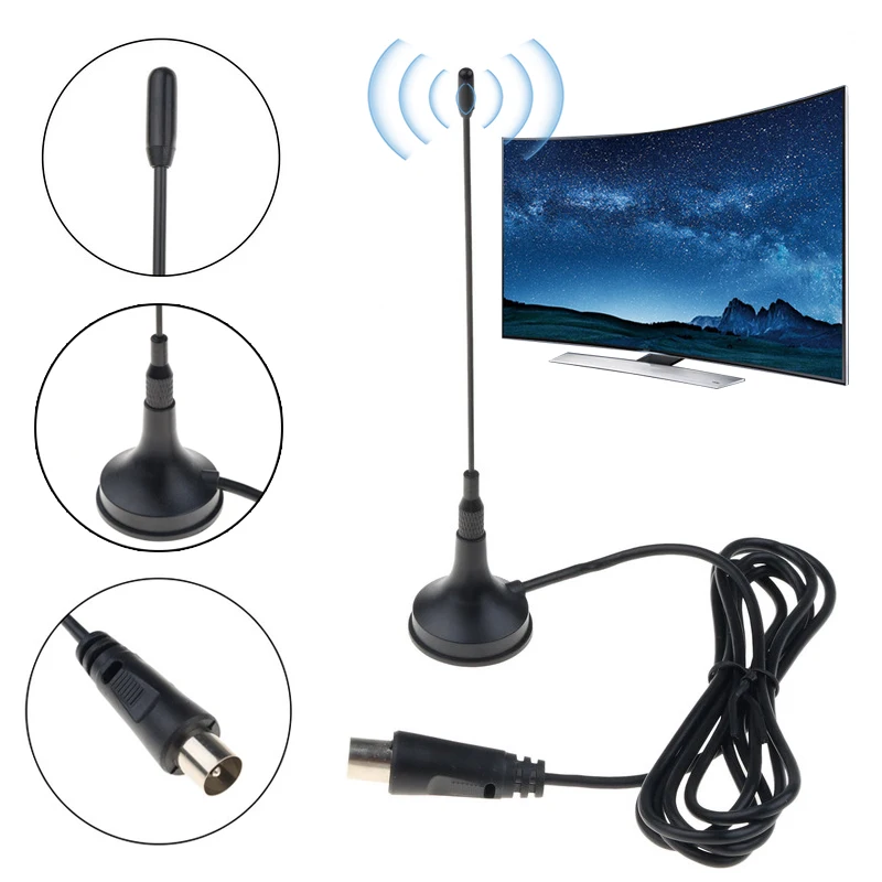 Kebidumei для DVB-T/T2 5DBi комнатная антенна Мини ТВ цифровая DVB-T TV HD простая установка |