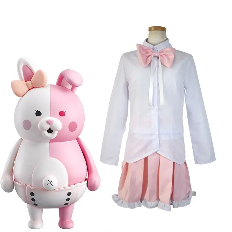 

New Arrival Monomi Cosplay Game Danganronpa 2 Character Dress Up Halloween Costume for Women Carnival Party Clothing