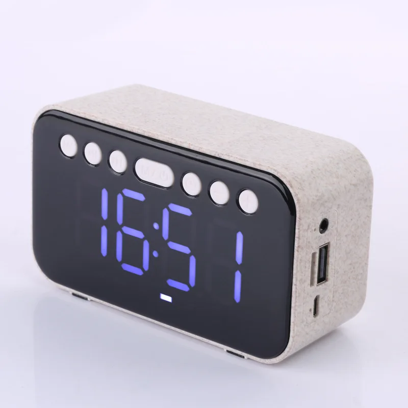 

Bluetooth speaker radio card creative clock alarm clock Mini subwoofer