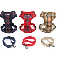 pet supplies leash set dog harness dog vest pet leash polyester brace chest strap buckle design can adjust the bust size