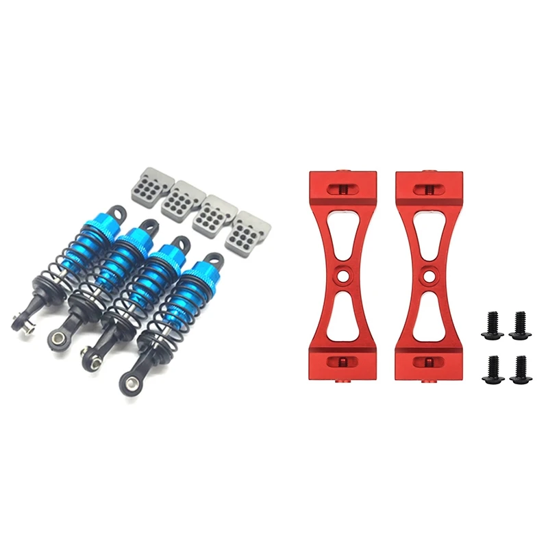 

Upgrade Parts Set Oil Filled Type Shock Sbsorbers Extension Seat with 2Pcs Metal Bracket Red