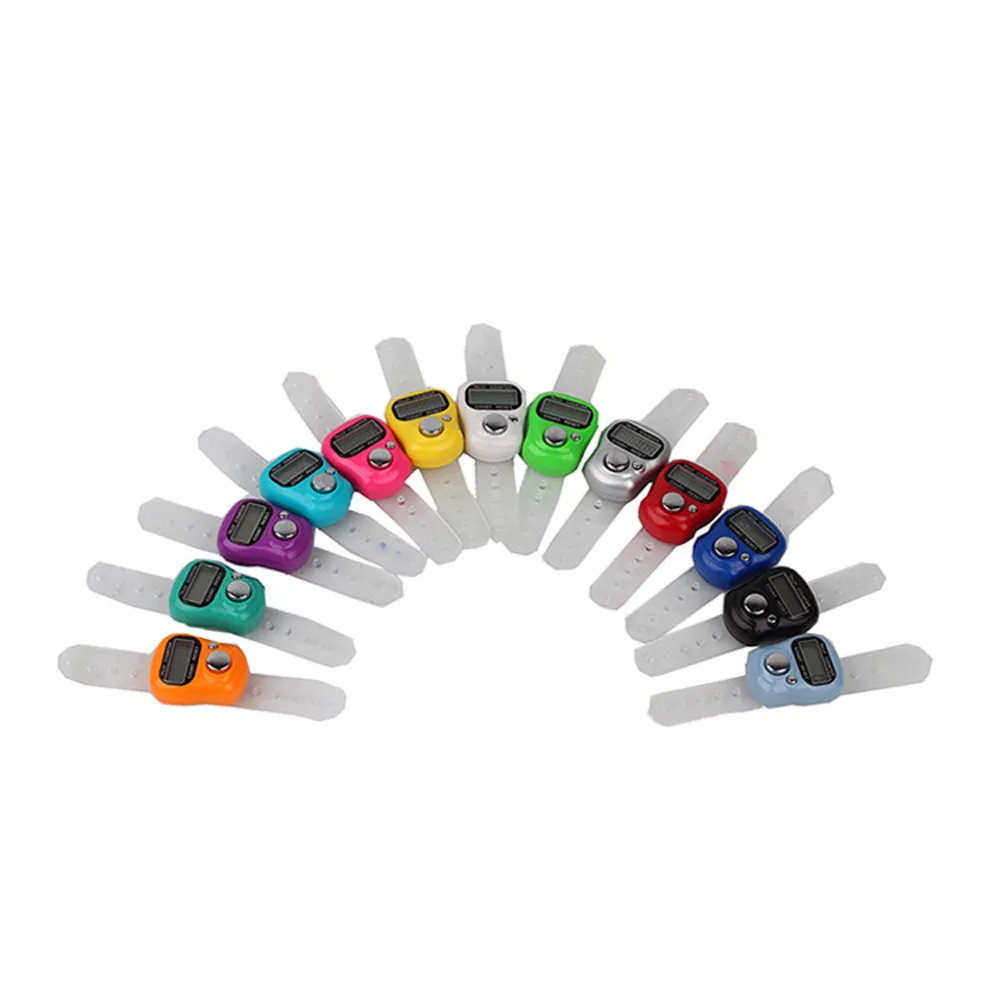 Кольцо с цифровым ЖК-дисплеем электронное кольцо для руки счетчик рядов