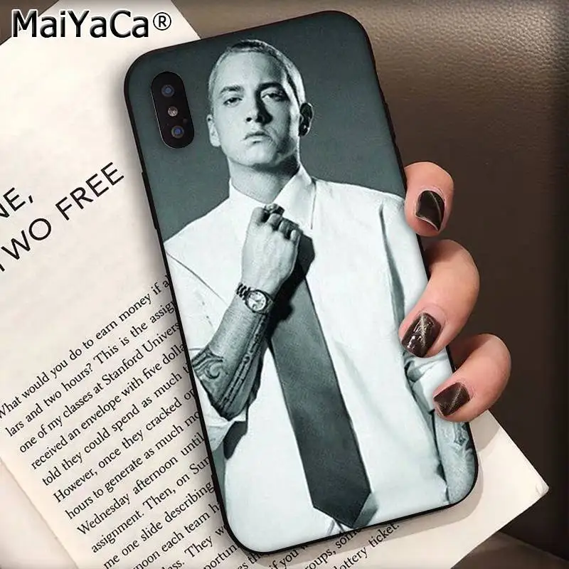 Чехол для телефона MaiYaCa хип-хоп рэпер Eminem rap индивидуальный Apple iphone 11 pro 8 7 66S Plus X XS MAX