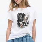 Винтажная Футболка с принтом китайской хохлатой собаки, женская футболка для влюбленных собак, подарок на день рождения, лето 2021, женская одежда, футболка