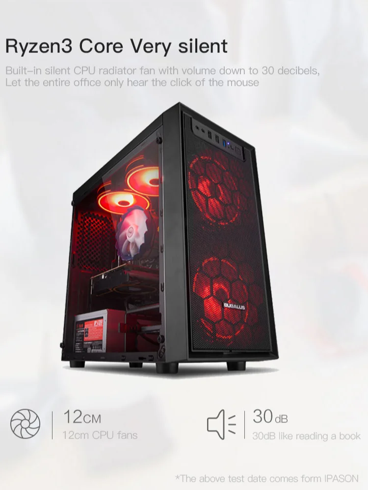 

IPASON Gaming Computer R5 2600/New Gen GTX1660 SUPER 6 Compared with 1660TI High Performance Vedio Card/D4 16G RAM/256G NVME M.2