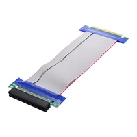 male to female pci e express 8x to 8x slot riser extender card ribbon flexible cable 20cm