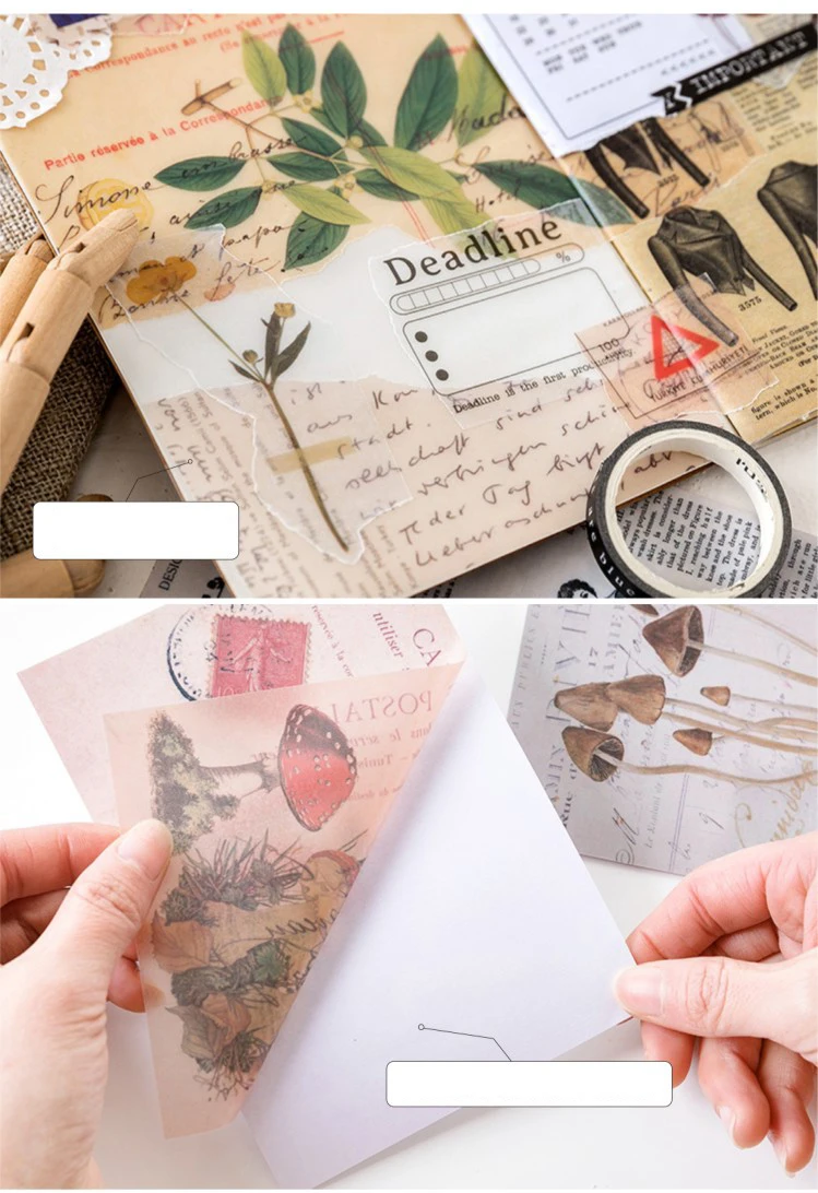 6 листов наклейки деко фон планировщик бумажный материал DIY ремесло Bullet Journal