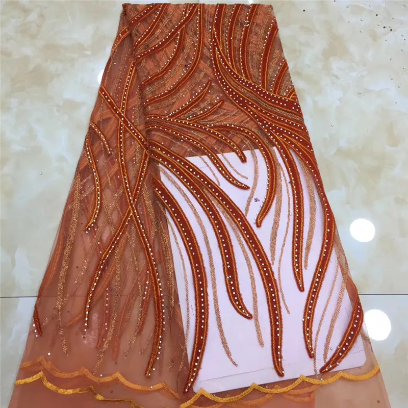 

Latest sequins Laces Fabrics Embroidered Lace African French Tulle Laces Fabric 2018 Nigerian French Tulle Lace Fabric xz66-707