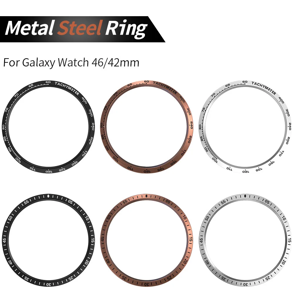 Для samsung gear S3 ободок клейкая крышка стальное кольцо для samsung Galaxy Watch 46/42 мм против царапин аксессуары
